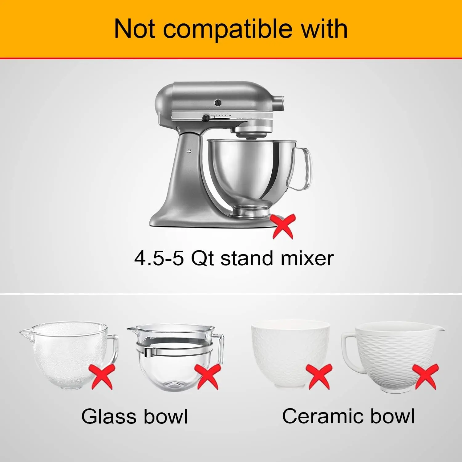 1pcs Mixers Bowl Covers Kitchen aid accessories & attachments Fits Stainless Steel Bowl-Lift Stand Mixers 5.5qt 6QT 7qt