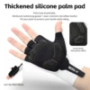 Men's and women's summer bicycle gloves, 1 pair - breathable, elastic, thick palm pad, non slip, knitted fabric, hand washable 3