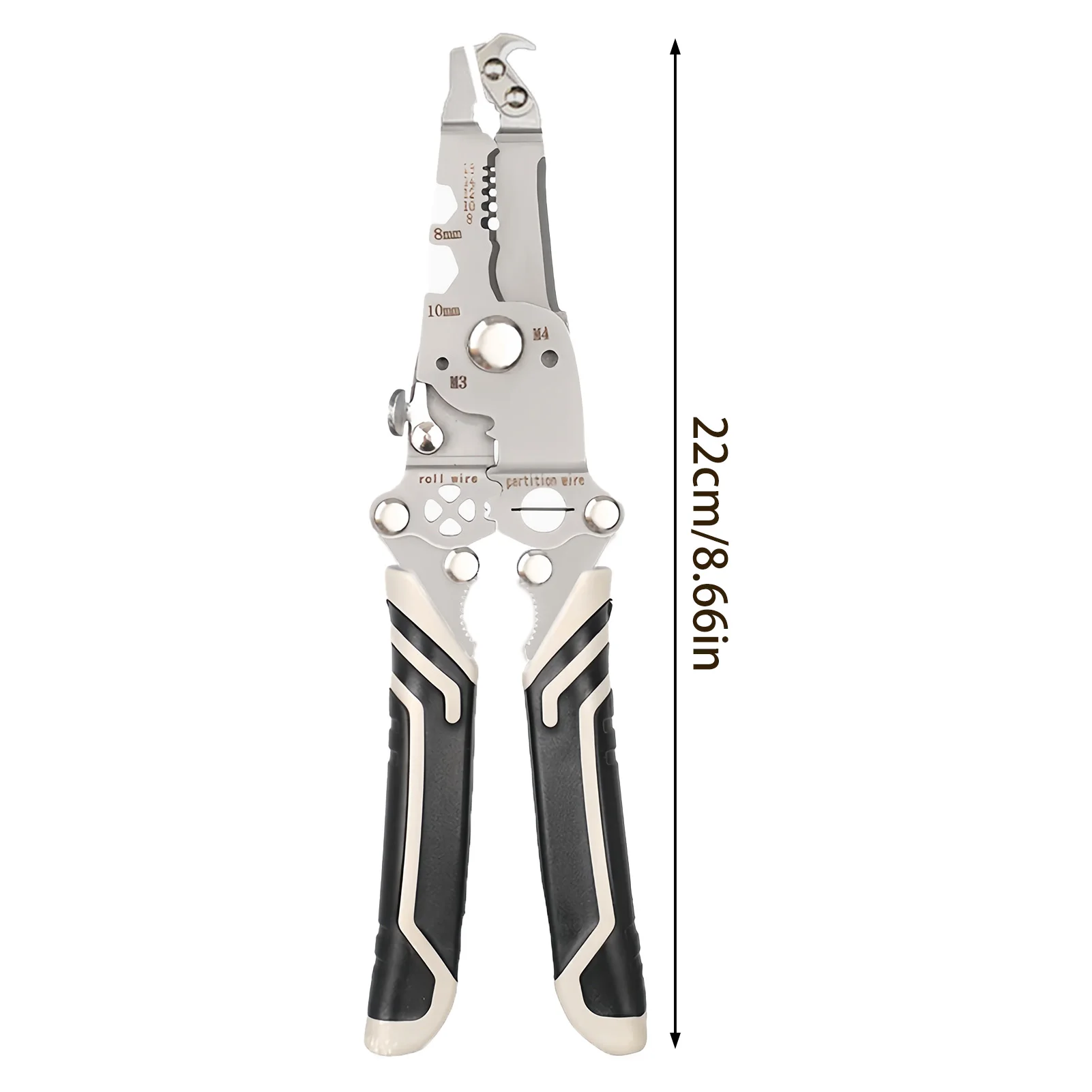 Professional Wire Stripper Pliers Multifunctional Stainless Steel Heavy Duty Tool for DIY Home Construction Electronics tools