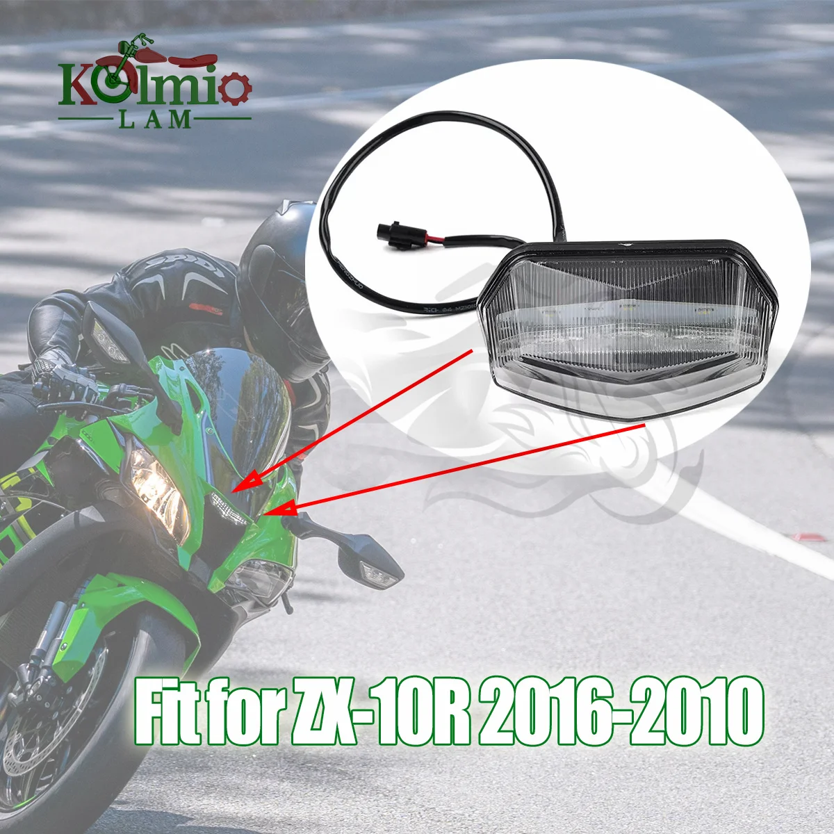 Fit for 2011 - 2020 KAWASAKI ZX-10R ZX10R Front Headlight Fog