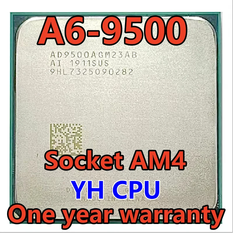 

A6-9500 A6 9500 A6 9500B 3.5 GHz Used Dual-Core CPU Processor AD9500AGM23AB/ AD950BAGM23AB Socket AM4