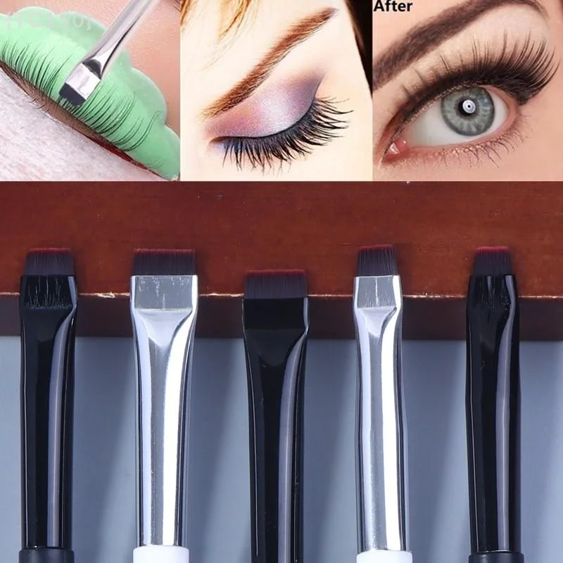 1개 플랫 헤드 래쉬 펌 브러시, 전문 속눈썹 라미네이션 및 리프팅 도구 {ZYAT-1}