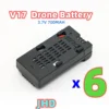 JHD Orignal 4DRC V17 Airplane Battery For Original 4D-V17 4DRC Airplane  Accessories V17 RC Airplane Battery 4