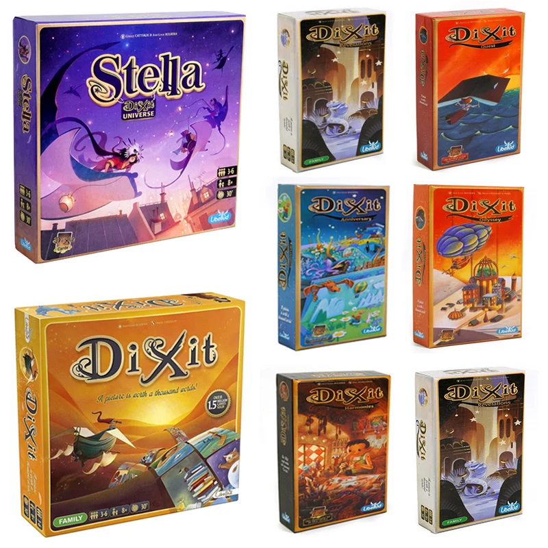 Dixit Universal Inglês Jogo de Tabuleiro, Dixit Expansão Journey Harmonias Daydreams Card, Amigos Família Dinner Party