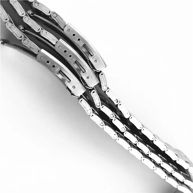 Elegant Stainless Steel Bracelet Watch Band with Secure Folding Clasp