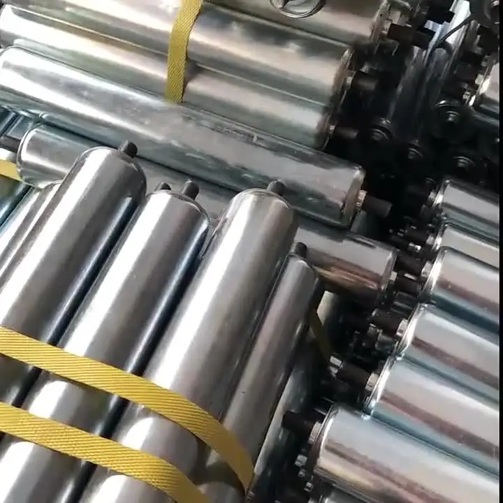 QUARKZMAN Rullo Per Trasportatore In Acciaio Inox – Diametro 50 Mm, Lunghezza 400 Mm, Con Cuscinetti E Estremità Zincate, Per Linee Di Assemblaggio E Magazzini