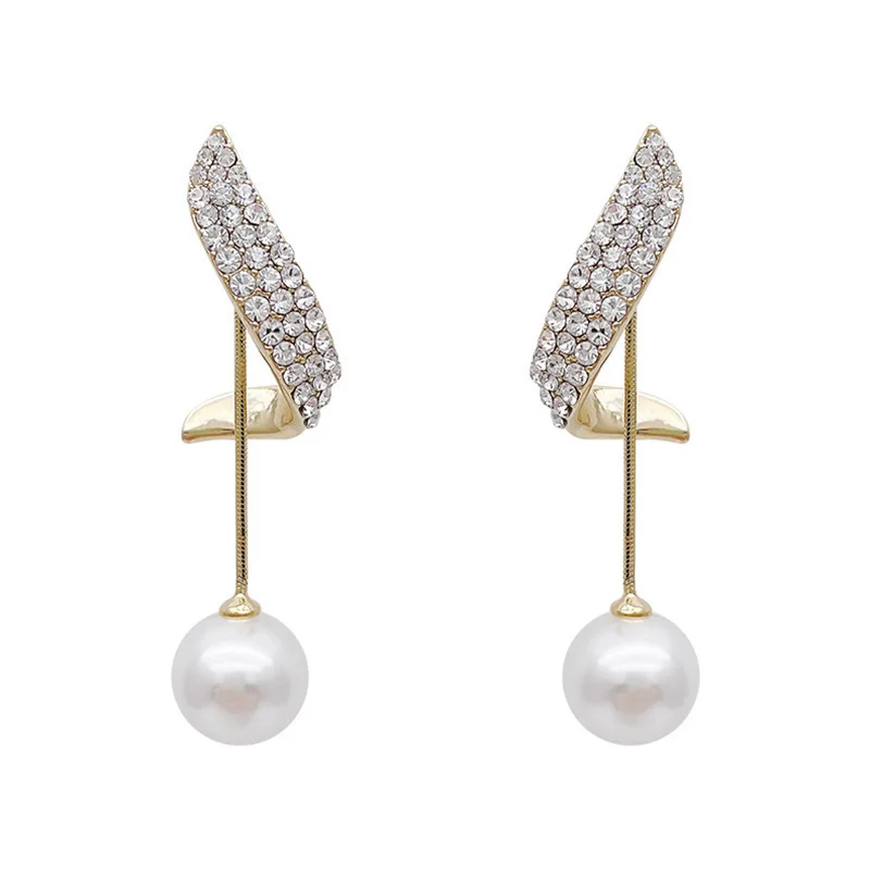 Pearl Dangle Earrings For Women  - 1