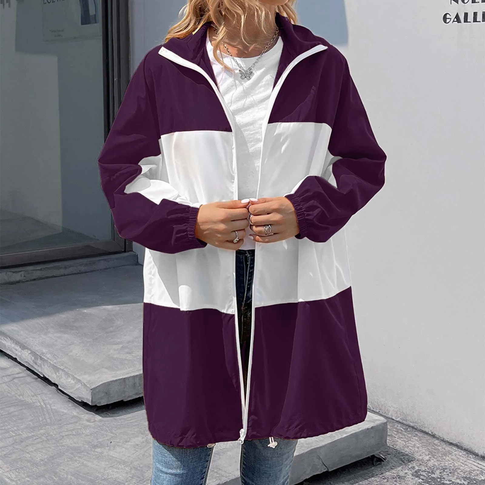 

Women Waterproof Rain Coat Long Raincoats Jacket Outdoor Ride Bike Mountaineering Jackets Waterproof Raincoats Feminina