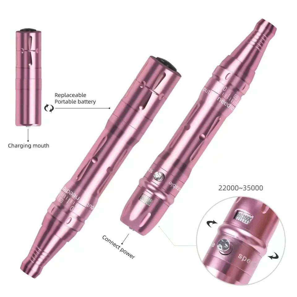 ワイヤレスアートメイクマシンキットマイクロ色素沈着マイクロブレー