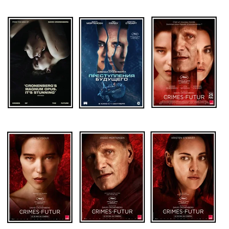 Crimes of The Future Movie Poster Wallpaper Decor Living Room Bar Decoration Sticker Wall Painting