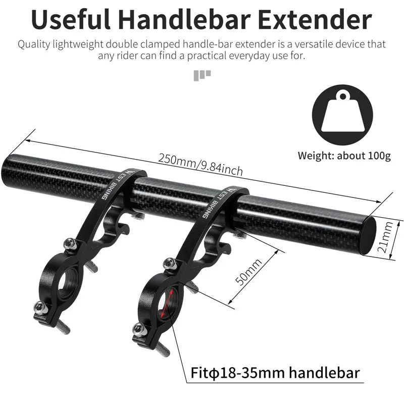 WEST BIKING Bicycle 20-35cm Handlebar Extended Bracket Headlight Mount Bar Computer Clip Double MTB Road Bike Handlebar Extender bicycle accessories,bicycle handlebar,bicycle handlebar extender,bicycle handlebar extension,bicycle bracket