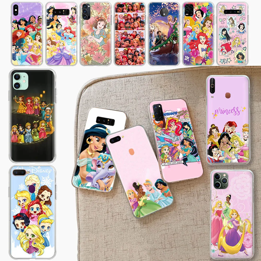 C-27 Custodia Disney Princess Tpu Per Infinix Note S5 Lite 12 Smart 4 5 4C 6 Zero 8 8I X Neo Hot 20I 20 Pro