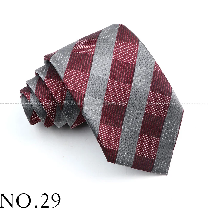Neue Design Hochzeit Business Männer Krawatte Grün Lila Blau Plaid Krawatten Männer Business Dropshipping Bräutigam Kragen Zubehör Geschenk – Detail 29