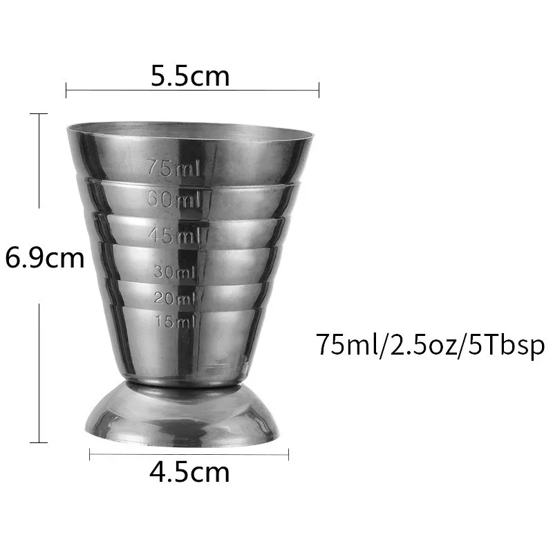 Jigger Da Bar In Acciaio Inox - Misurino Professionale Per Cocktail - Foto 8