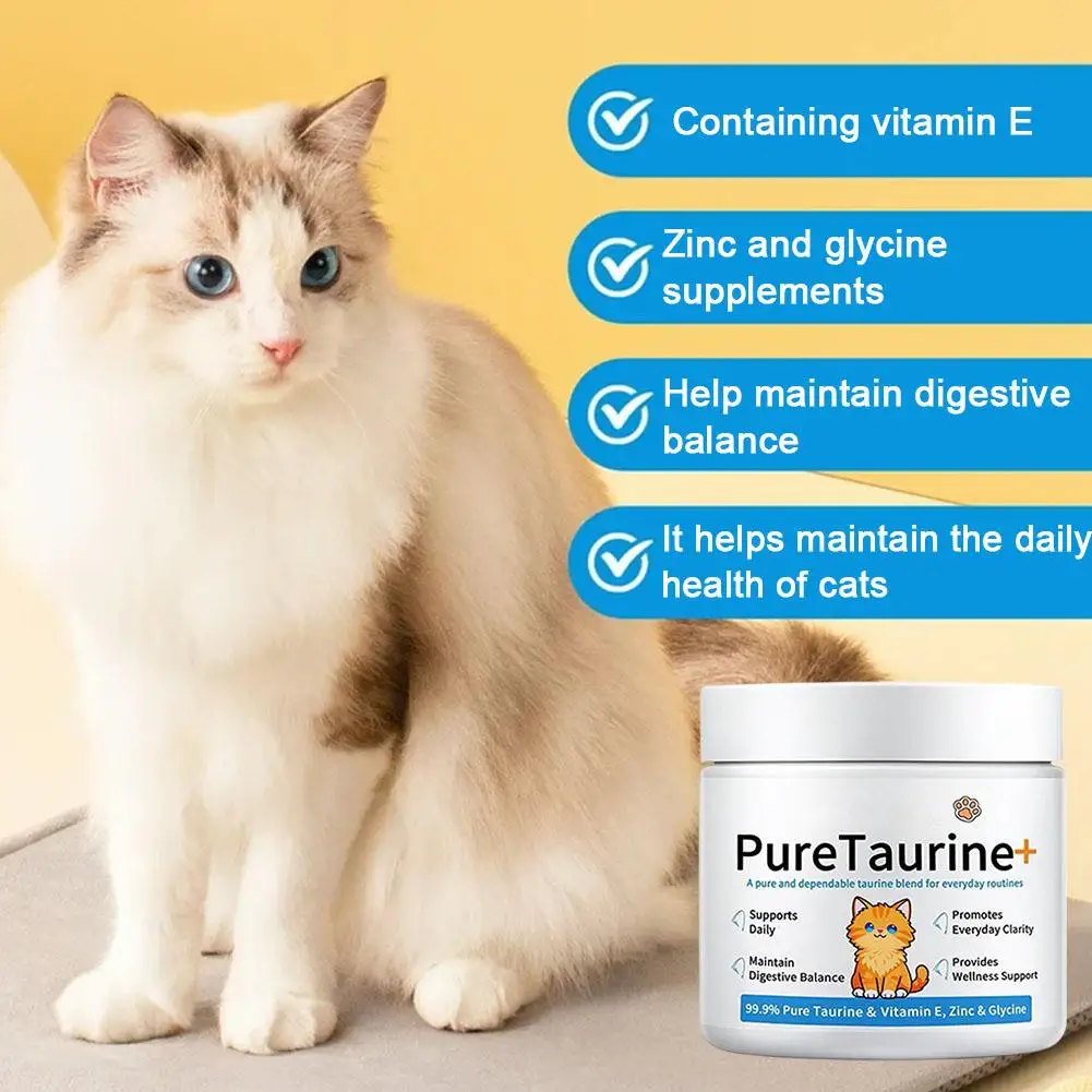 200g Cat Taurine Powder | Digestion & Immune Support
