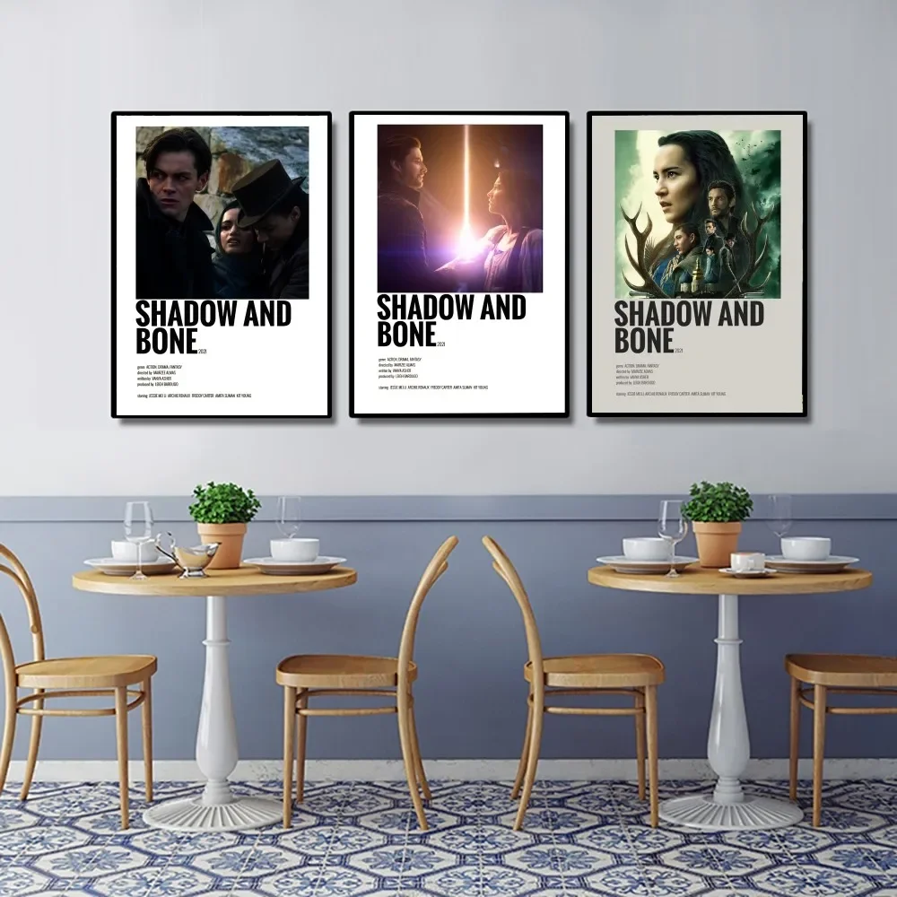 Shadow And Bone Poster Kraft Club Bar Paper Vintage Poster Wall Art Painting Bedroom Study Stickers