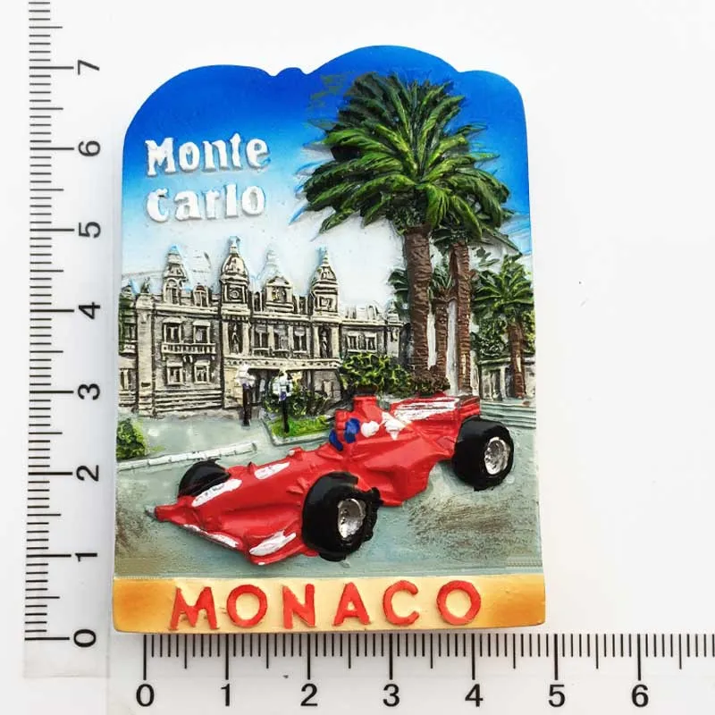 Magnete Da Frigorifero Casinò Di Monte Carlo – Souvenir Viaggio Monaco, 7,3x5 Cm, Poliresina, Collezione Da Cucina