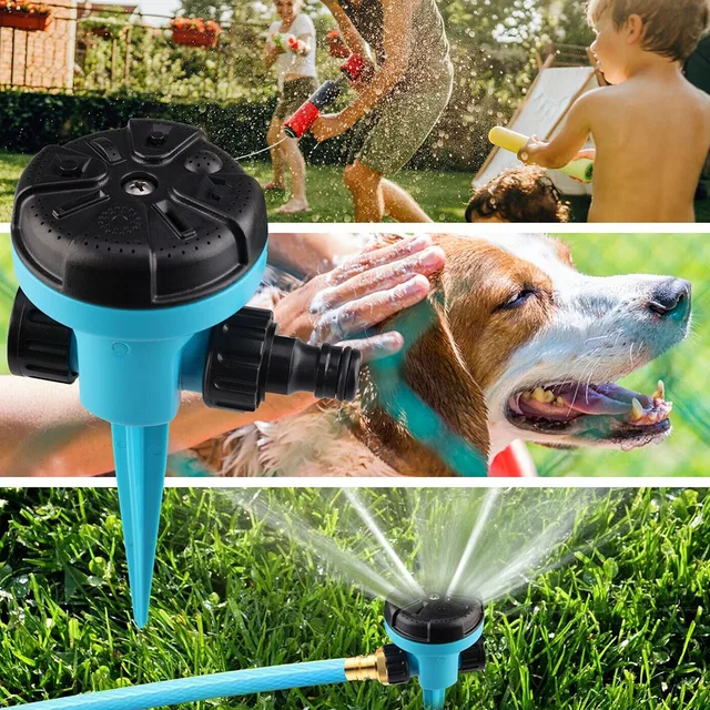 360 ° Forgó Sprinklerek Autó Fűnyoltak Kerti Sprinkler Öntözőrendszer Vízpermet Füves Gyep Udvari Mezőgazdaság Öntözés - Image 4