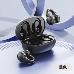 Sleek Bluetooth Headphones with Clip - On Ears and Digital Display (X51 - Black)