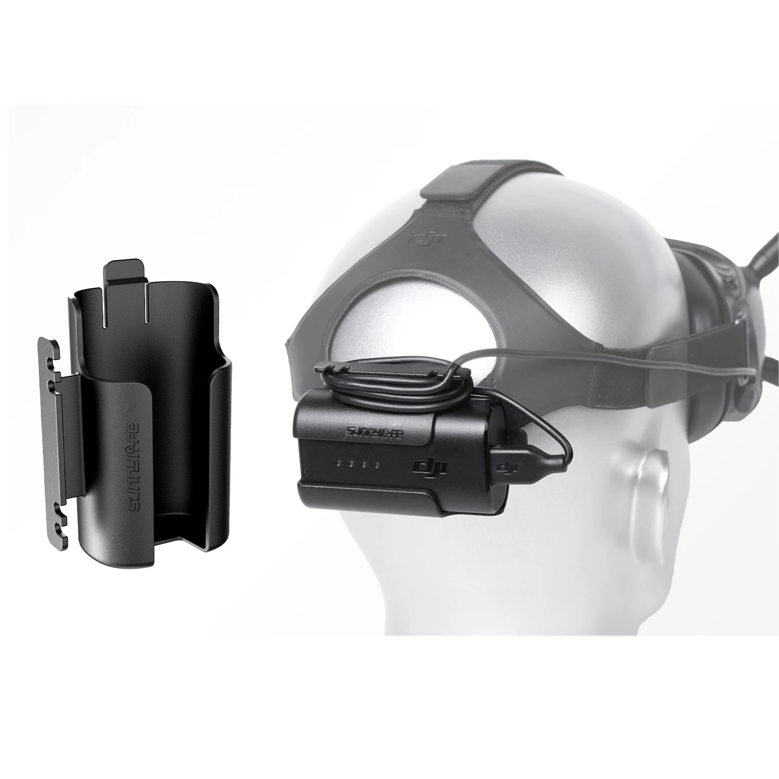 Support batterie DJI FPV - Clip arrière pour lunettes V2 V1