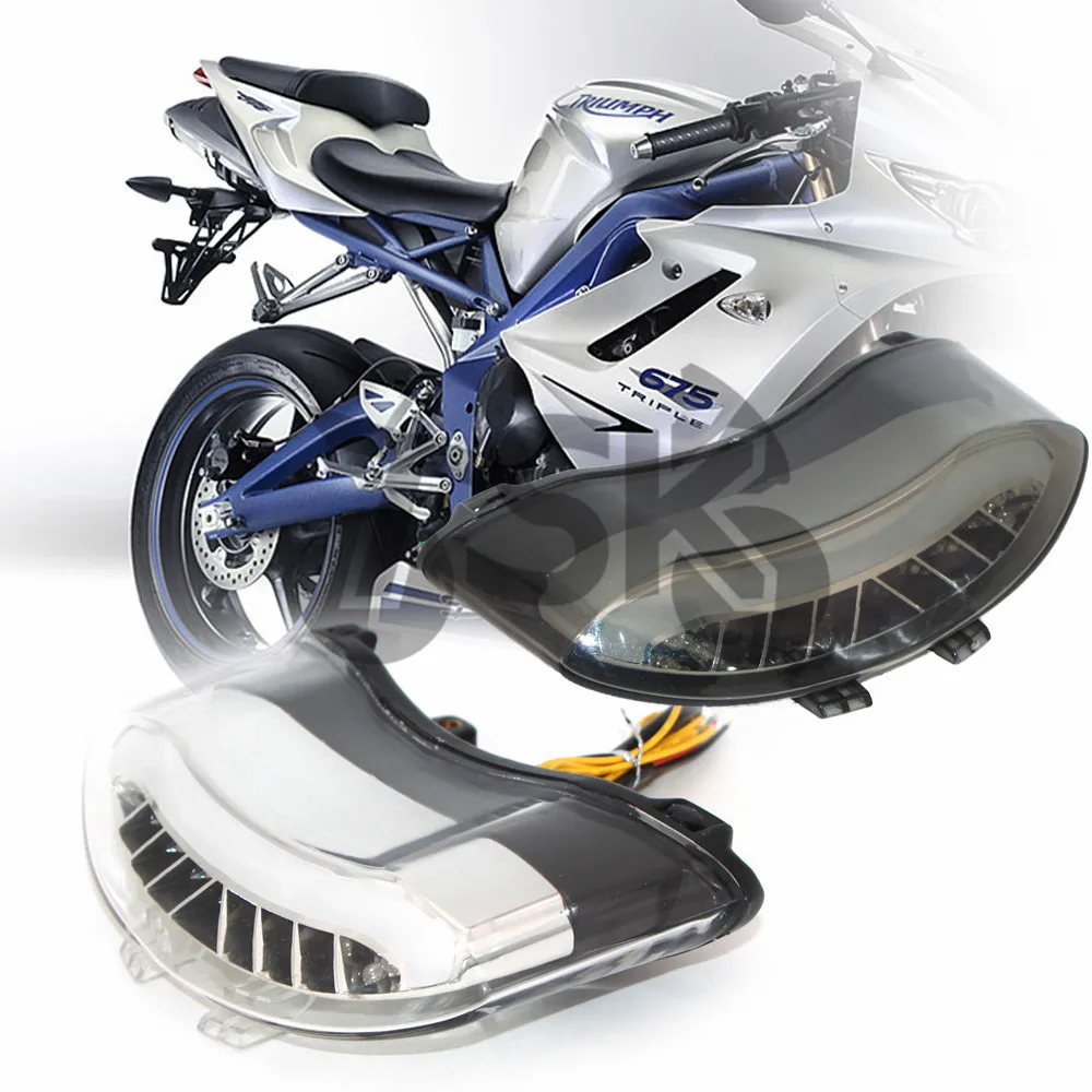 Per Triumph Daytona 675 2005-2010 2006 2007 2008 Velocità Triple 2008-2010 Fanale Posteriore A Led Indicatore Di Direzione Stop Fanale Posteriore
