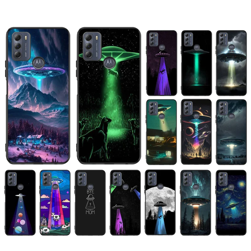 

UFO Ship Phone Case For Moto G84 G22 G32 G42 G52 G62 G53 G72 G60 G60S G100 G10 G20 G30 G13 G50 G 5G G Pure