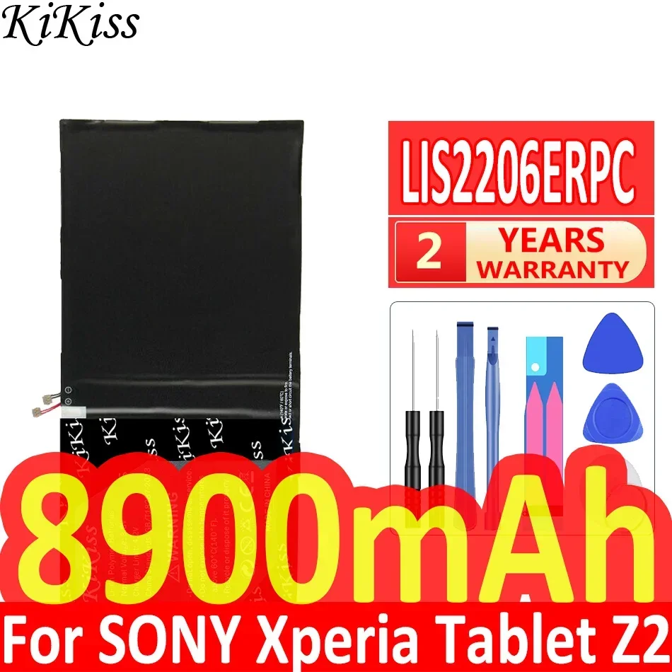 

8900mAh KiKiss Powerful Battery LIS2206ERPC For SONY Xperia Tablet Z2 SGP541CN SGP511 SGP512 SGP521 SGP541 SGP551 Tablet