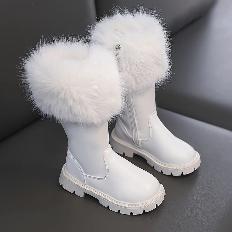 Faux Fur Boots Girls Winter Kids Boots