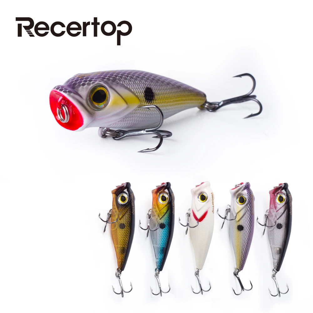 

Recertop Fishing Lures Topwater Popper Bait 65cm 7.5g Floating Hard Bait Artificial Wobblers Plastic Fishing Tackle with