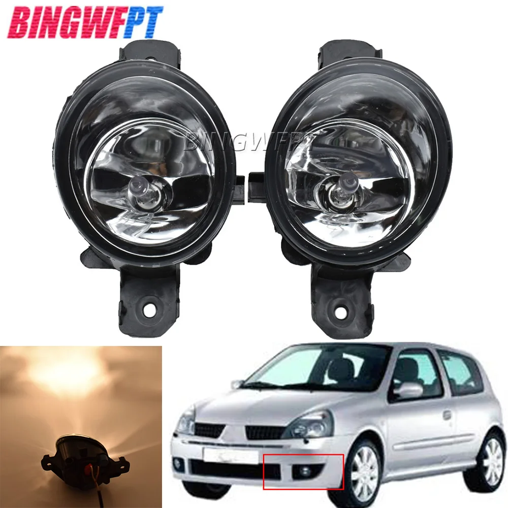 Mig ineffektiv dvs. LED Fog Lamps Fog Light Car Front Bumper Fog Lamp DRL 12V Daytime Running  FogLights For Renault Clio 2 II Hatchback Van 1998-04 _ - AliExpress Mobile