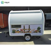 Camion de nourriture avec chariot de nourriture de cuisine café entièrement équipé crème glacée café remorque de restauration rapide 6