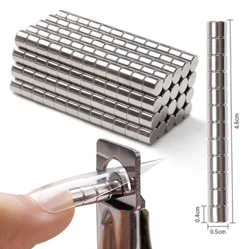 Piccoli magneti per unghie acriliche Tagliatore professionale per nail art Punte false Tagliabordi Punta Magnete Strumento per manicure 1