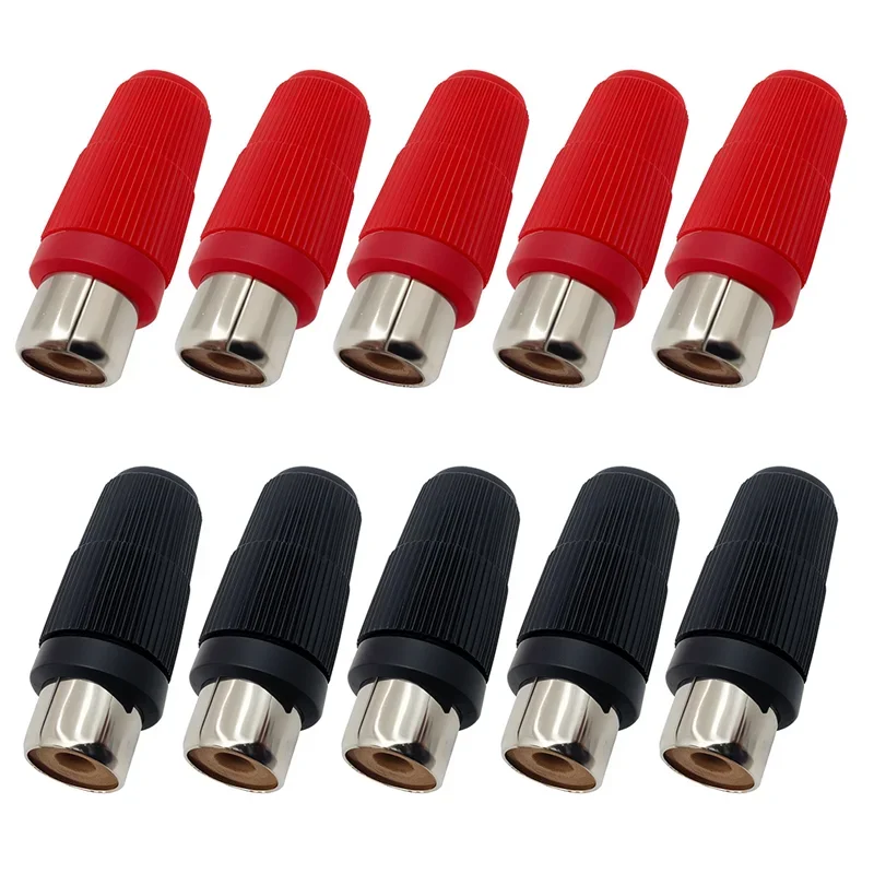Premium RCA Male to Female Extender Adapter with Dust Protection Caps