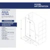 Classic modern Frameless Hinged Shower Door in Matte Black Product Dimensions 0.31 x 45 x 72 inches 102.8 pounds 3