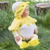 Girl Outfits Infant Boys Girls Cosplay Chicken Animal Costume Winter Fleece Hooded Romper Bodysuits Footwear Set Baby Size 3