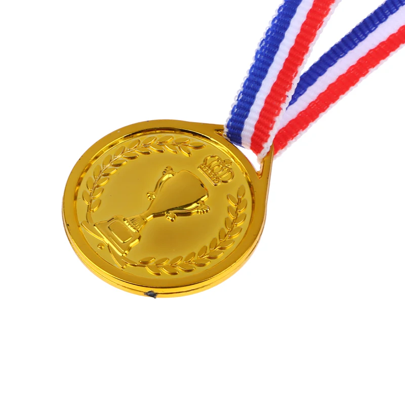 Description Picture 2 of itemCrown Gold Silver Bronze Award Medal Reward Football Competition Prizes Award Medal For Souvenir Gift Outdoor Sport Kids Toys