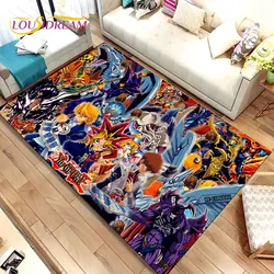 Yu-Gi-Oh MONSTER CARD Anime Area Rug Large,Carpet Rug for Living Room Bedroom Sofa Doormat Decoration,Kids Non-slip Floor Mat 3D