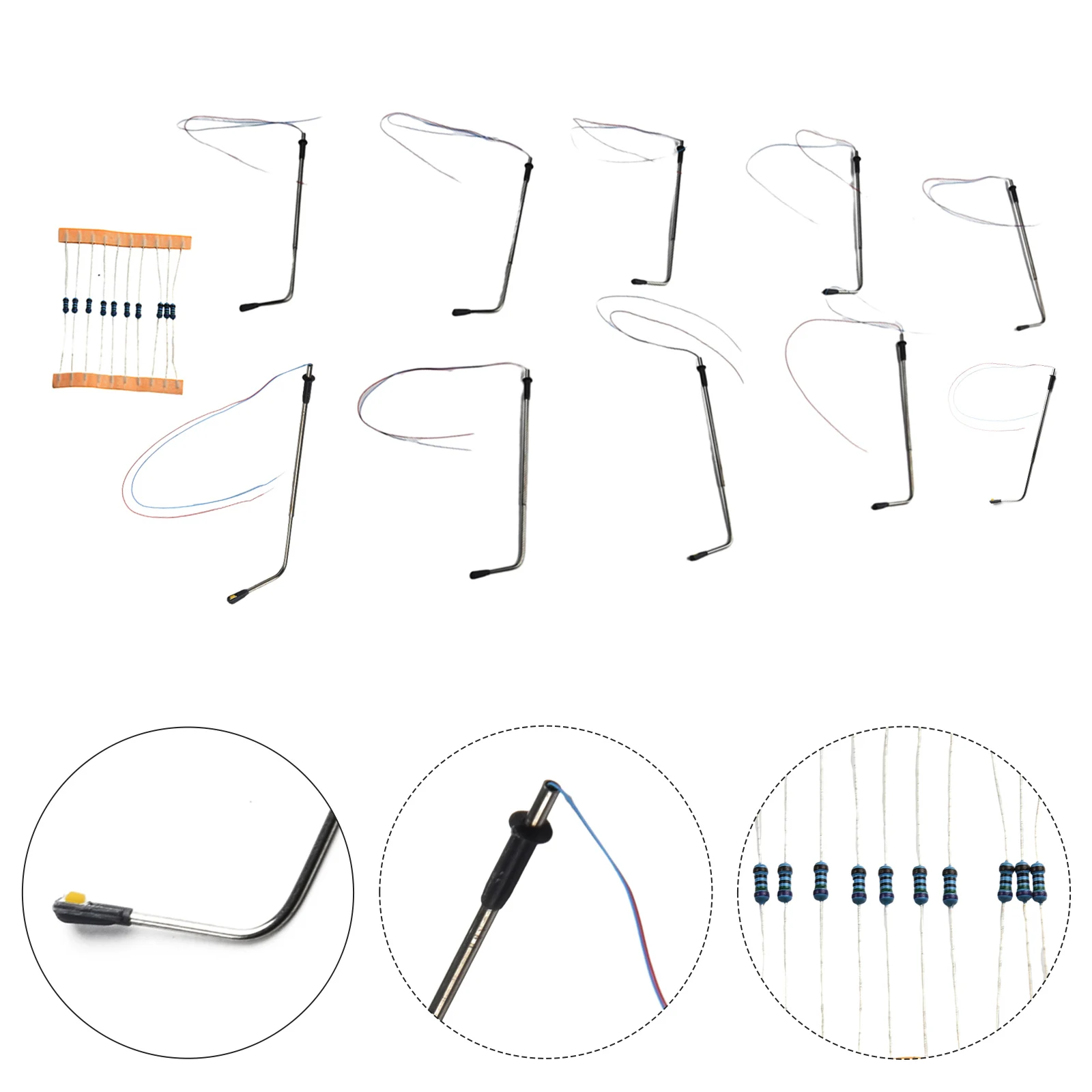 

Lighting Street Model Light Modern Street OO Scale Or HO Scale With Resistors 10 Pcs 3V LED Lamp Lantern Durable