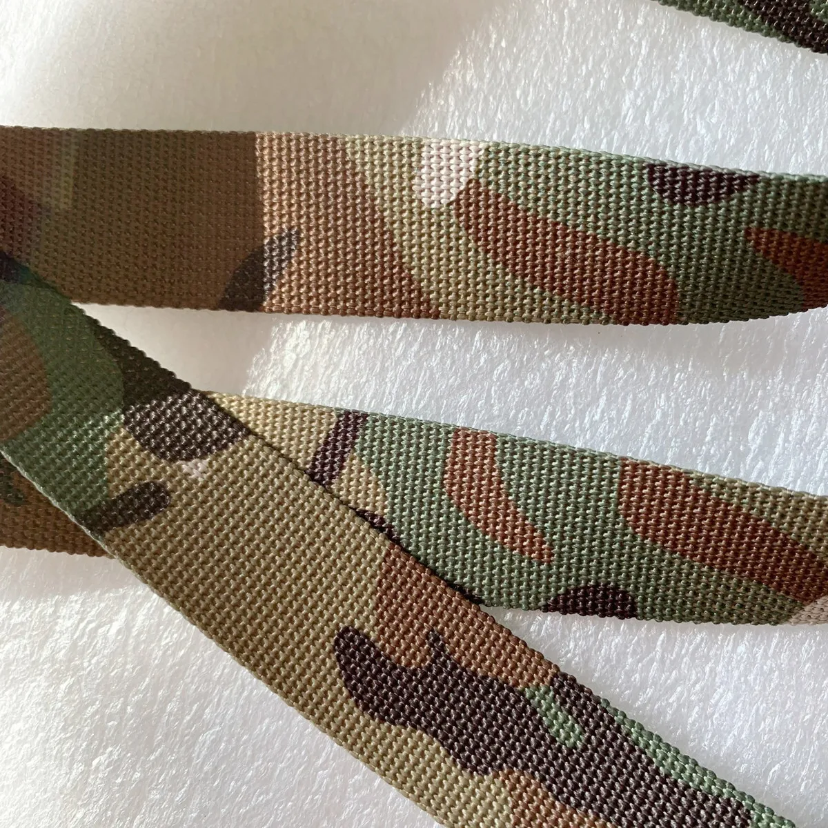 Nylon Webbing 2 Inch-wide Jacquard Multicam Camouflage 2-sided