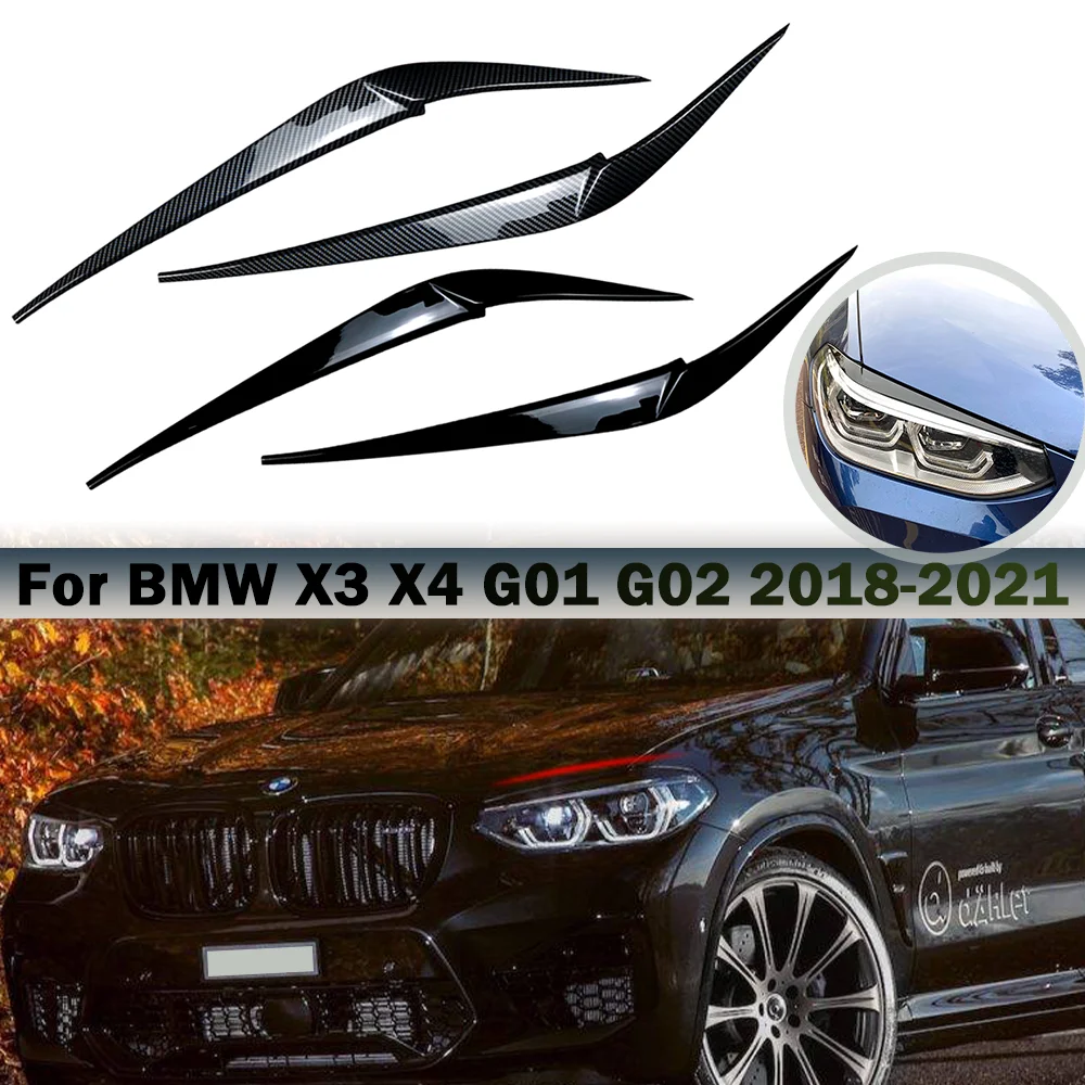 1pcs Carbon Fiber Color Multimedia Panel Cover Trim For BMW X3 X4 G01 G02 18-19 