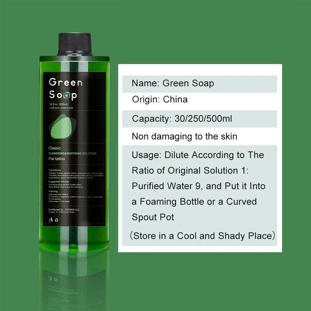 1 قطعة 1 أوقية/8.5 أوقية/16.9 أوقية الصابون الأخضر...