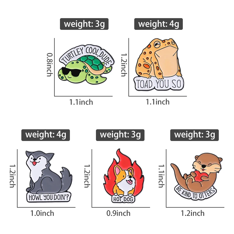 Cute Animal Series Brooch Enamel Pins Cartoon Kawaii Capybara Cat Animal Doctor Dog Brooches Backpack Lapel Badge Jewelry Gift