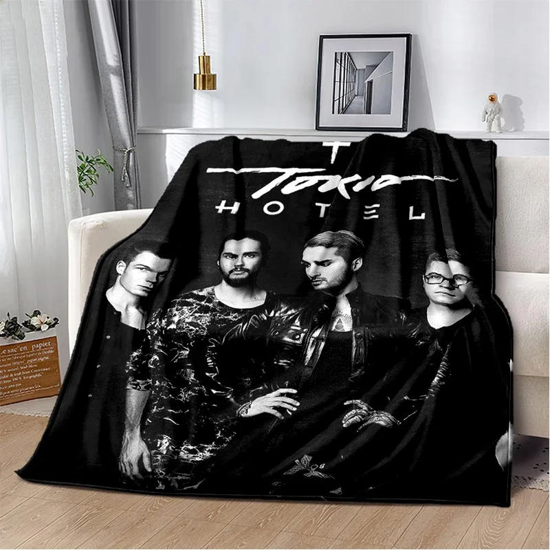 Tokio Hotel Rock Band Tom Bill Kaulitz 29 Style New Blanket,Soft Throw Blanket for Home Bedroom Bed Sofa Cover Kids Gift Cover 4