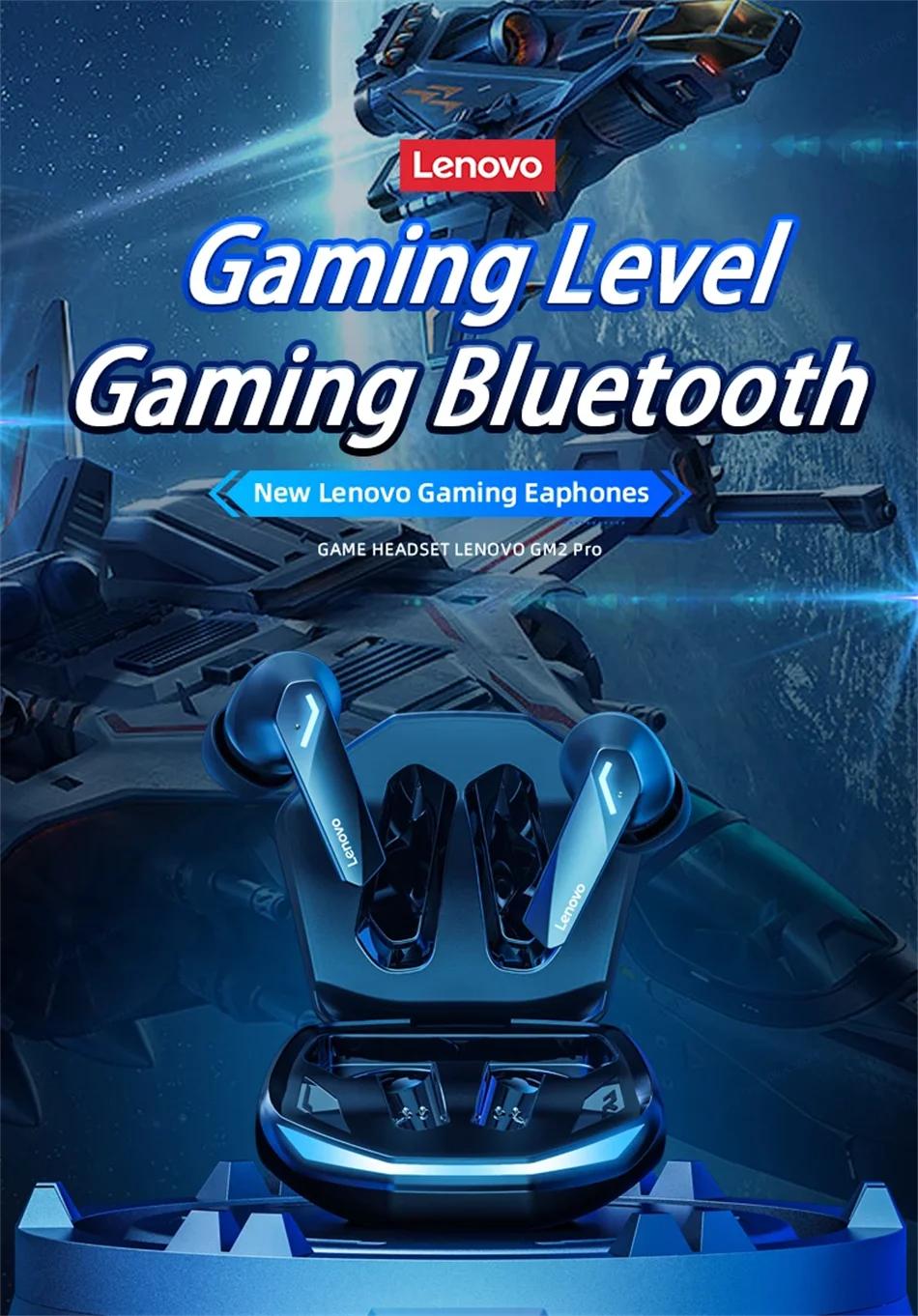 Lenovo Original GM2 Pro Bluetooth V5.3 TWS Wireless Earphones Stereo Sport Earbuds Game Music Low Latency Headset 2026 New S796a6855f3e842ebb6d0c6467f8c195aR