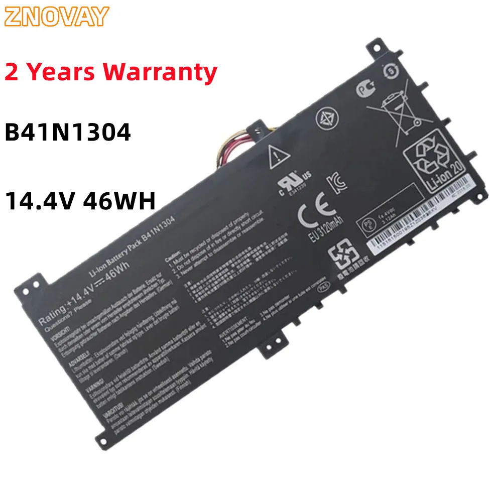 

ZNOVAY B41N1304 14.4V 46Wh Laptop Battery for ASUS VivoBook V451L V451LA V451LA-DS51T S451LA B41BK4G Series 4INP9/38/64