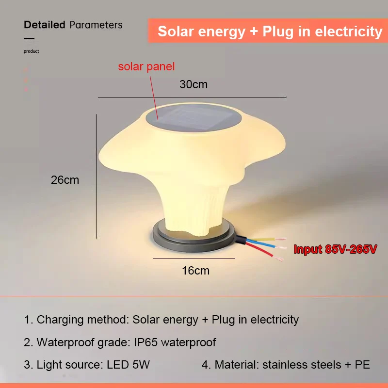 30cm Plug and solar