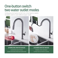 Gunmetal ก๊อกน้ําห้องครัว 360 องศาหมุนห้องครัว TAP ดึง Spout KITCHEN Mixer เดี่ยวร้อนและเย็นอ่างล้างจาน TAP 5