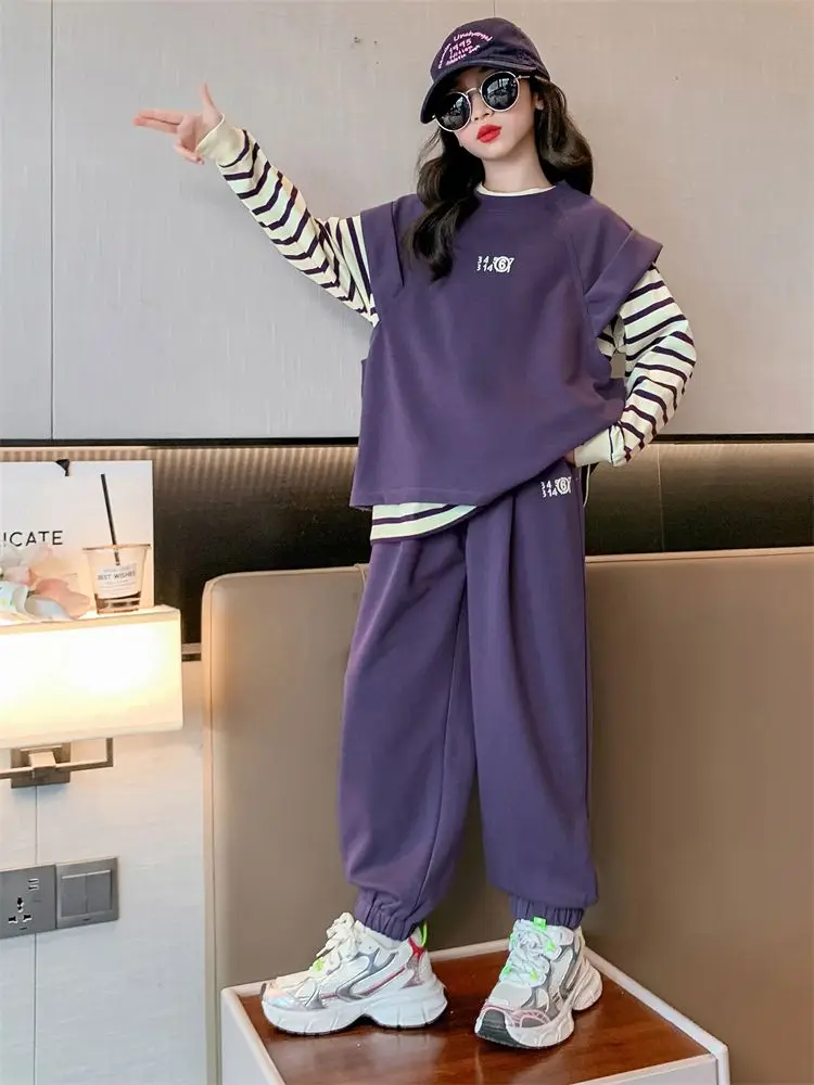 Girls' 3-Piece Casual Sports Set 5