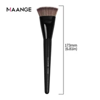 MAANGE Single Flat Round Tube Flat Head Foundation Brush With Box Powder Blush Concealer Makeup Brush Skin-friendly Makeup Tool 6