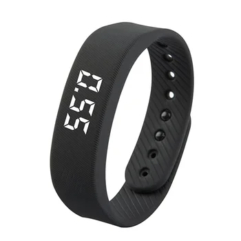 Braccialetto intelligente LED Orologio intelligente digitale impermeabile Smartband con contapassi da corsa Monitor Promemoria allarme vibrazione banda intelligente